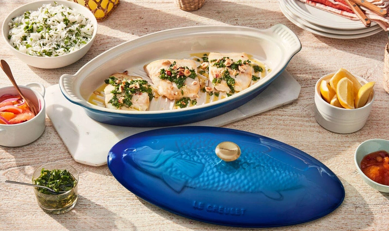 Le Creuset - naczynie do pieczenia ryb azure
