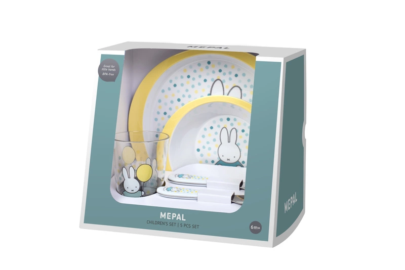Mepal - Zestaw dziecięcy 5 sztuk Miffy Confetti