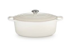 Le Creuset - brytfanna żeliwna emaliowana Signature 33 cm 7,5 l meringue