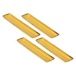 Rose&Tulipani - zestaw 4 tac prostokątnych 32x8 cm Concerto Ocra