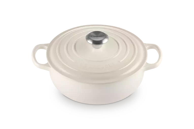 Le Creuset - garnek żeliwny Saute Signature meringue 3,4 l 24 cm
