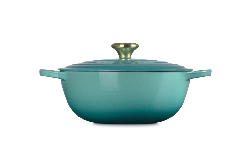 Le Creuset - La Marmite garnek żeliwny rodzinny bleu riviera 26 cm