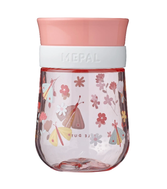 Mepal - Kubek dziecięcy treningowy do nauki picia MIO Flowers & Butterflies 300ml