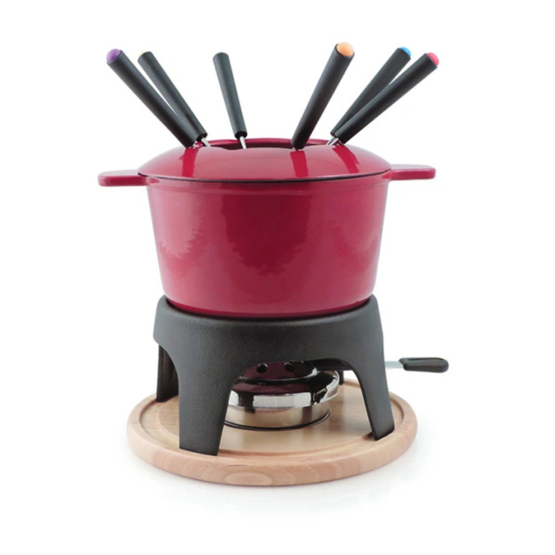 SWISSMAR - SWISSMAR Fondue SIERRA, żeliwo, wiśniowy