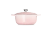 Le Creuset - garnek żeliwny Signature 20 cm 2,4 l shell pink