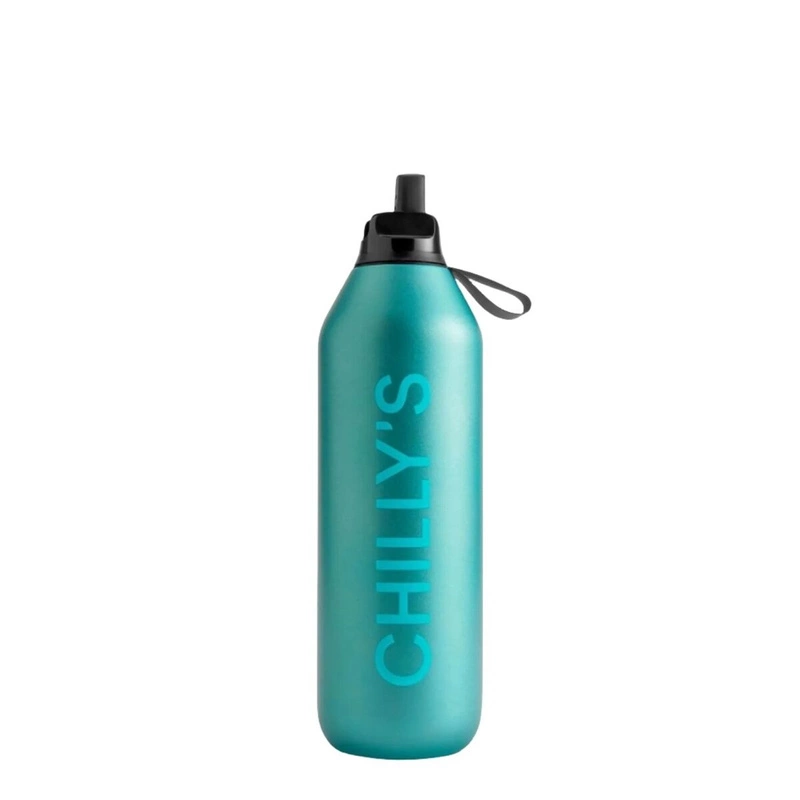 Chilly's Bottles - Butelka sportowa Chilly's | 1000 ml | Matowy metalik Atlantis