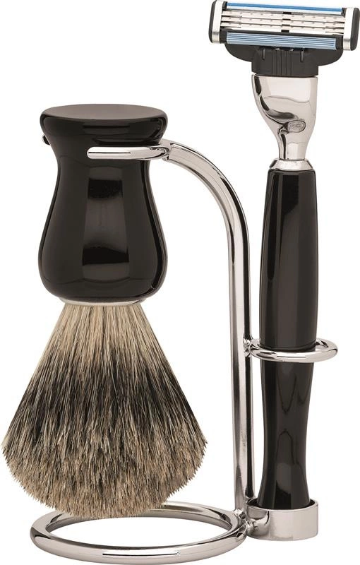 Erbe Solingen - Zestaw do golenia pędzel + maszynka Barcelona MACH-3