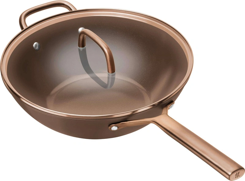 Zwilling - MILANO Wok z pokrywką 30 cm brązowy