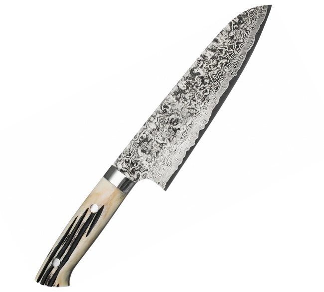 Takeshi Saji - WBB Ręcznie kuty nóż Santoku 18cm R-2