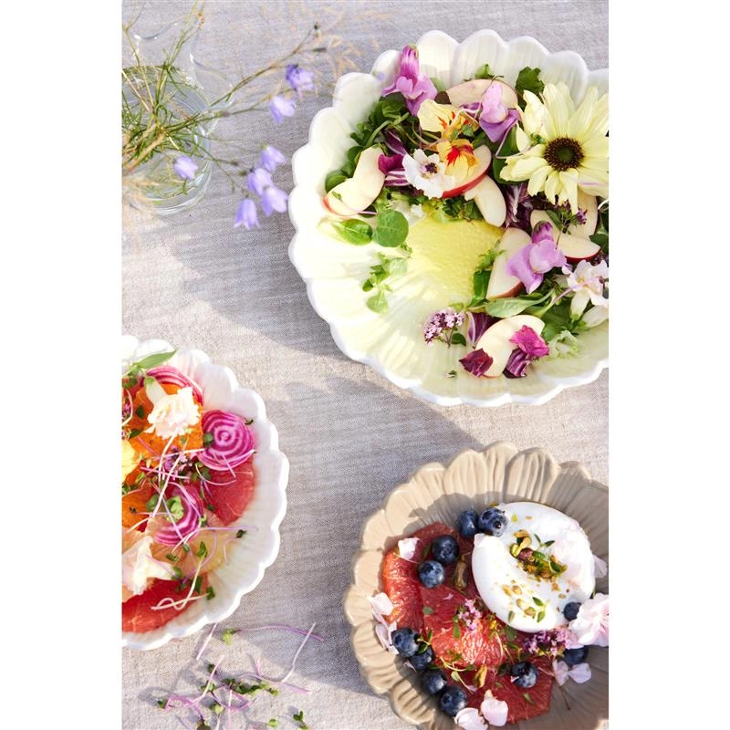 Sagaform - talerz głęboki, dolomit, śred. 20x 5 cm, beżowy Dagny