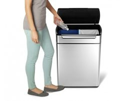 Simple Human - kosz pedałowy Touch Bar Recycler FPP 48L