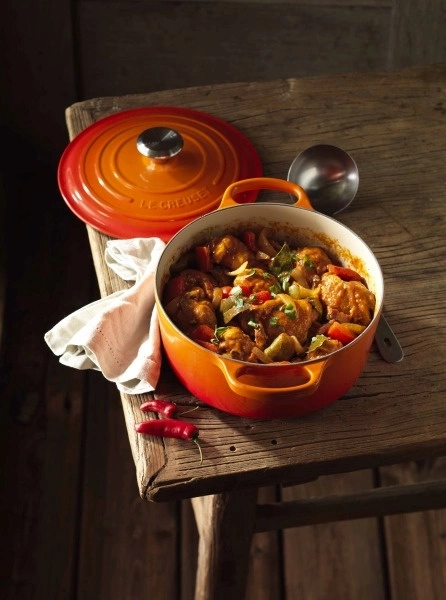 Le Creuset - brytfanna żeliwna emaliowana Signature okrągła 28 cm 6,7 l płomienna