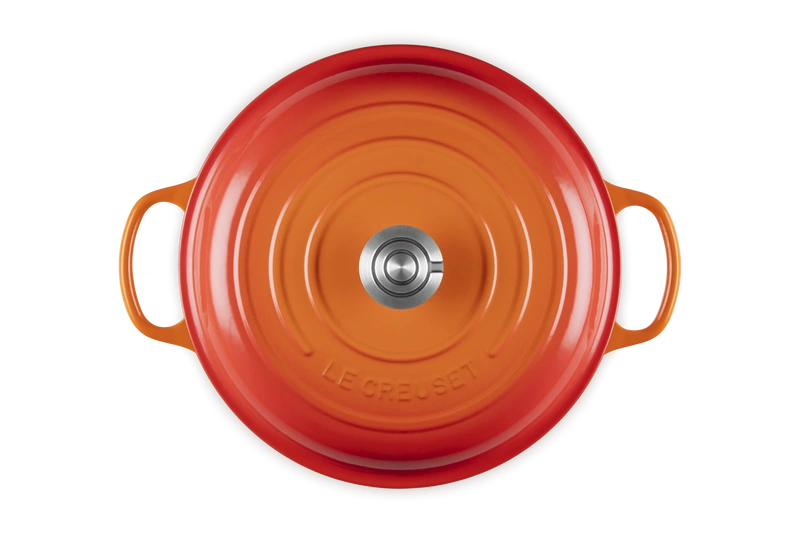 Le Creuset - garnek Gourmet Profesjonalny żeliwny 30 cm 3,5 l płomienny
