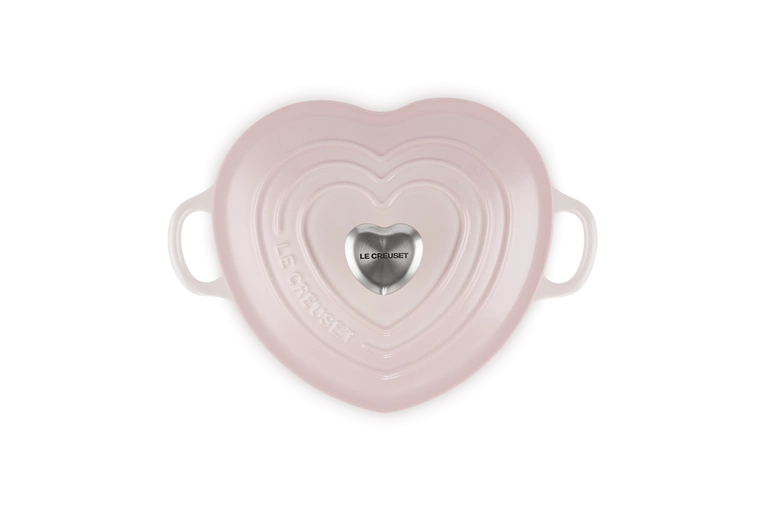 Le Creuset - brytfanna w kształcie serca 20 cm Shell Pink