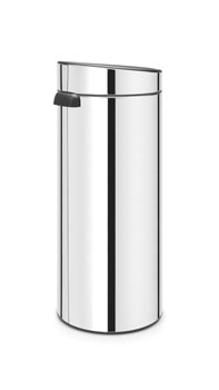 Brabantia - kosz na śmieci Touch Bin New 30l polerowana stal