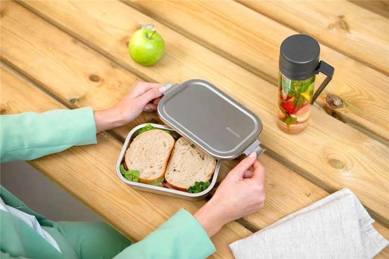 Brabantia - Pojemnik na lunch 1,1l Make&Take stal matowa