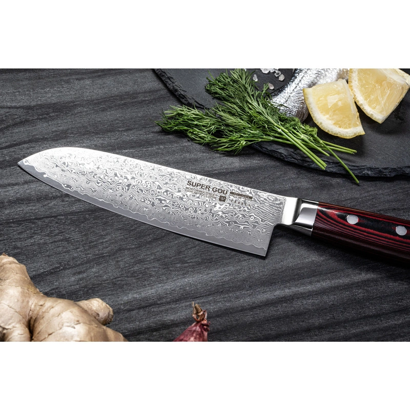 Yaxell - SUPER GOU Nóż Santoku 16,5 cm/ 6,5"