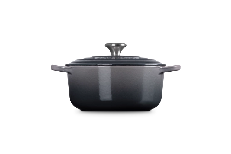 Le Creuset brytfanna żeliwna emaliowana Signature okrągła 24 cm 4,2 l flint
