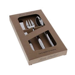 Jean Dubost - Zestaw sztućców dla dzieci Laguiole - stal nierdzewna - 3 szt.- pudełko kraft
