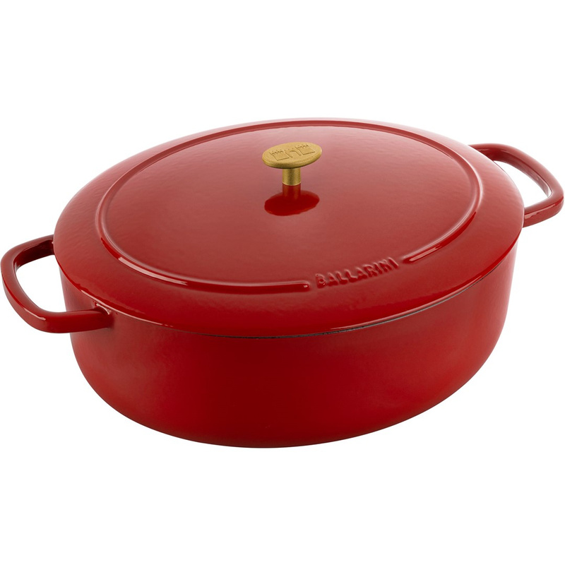 Ballarini - garnek żeliwny owalny 7.5 ltr, czerwony Bellamonte