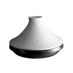 Emile Henry - Tagine Delight indukcja 26cm 2l - biało- czarny