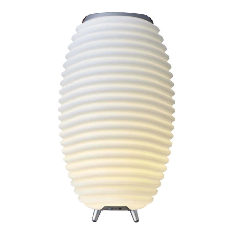 Kooduu - SYNERGY 65 Lampa LED z głośnikiem i coolerem na napoje - 70 x 41 cm, Biały