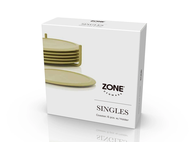 Zone Denmark - Podstawki pod szklanki Singles Leek Green