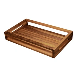 Artelegno - VASD Dwustronna taca z drewna orzechowego - 49 x 27 cm