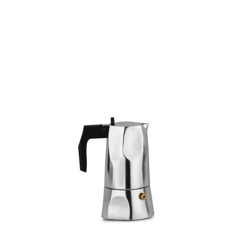 Alessi - kawiarka aluminiowa polerowana na 1 filiżankę OSSIDIANA