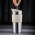 Bodum - kubek z zaparzaczem tłokowym do kawy Travel Press 350 ml Off white