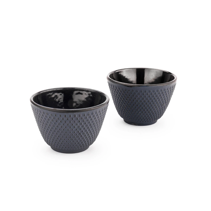 Bredemeijer - Czarki żeliwne XILIN 2 szt - niebieski