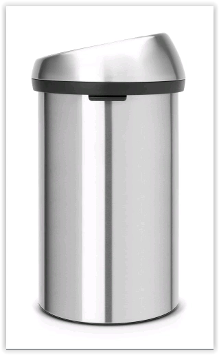 Brabantia - Kosz na śmieci Touchbin 60 l stal matowa