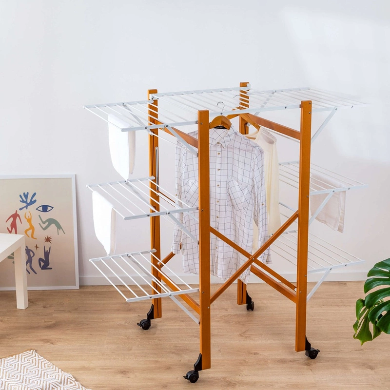 ARREDAMENTI - AQUILONE Suszarka na pranie - 132 x 67 cm, Brązowy