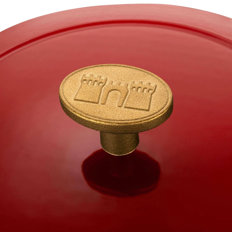 Ballarini - garnek żeliwny okrągły 4 ltr, czerwony Bellamonte