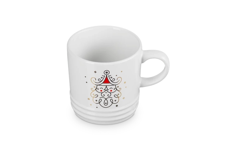 Le Creuset - Kubek 350 ml Noel Santa Biały