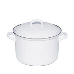 Riess - Garnek wysoki z pokrywą 3,5l 20cm Classic WEISS