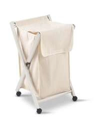 ARREDAMENTI - BANNY Składany kosz na pranie - 50 x 44 cm, Biały