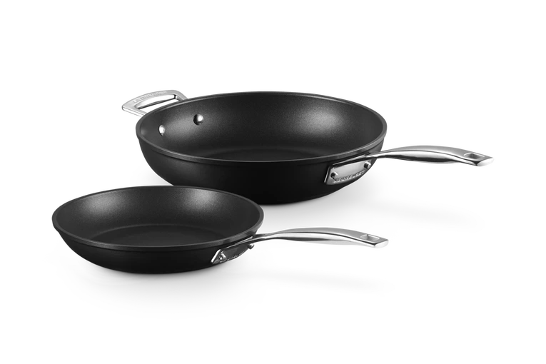 Le Creuset  - 2 patelnie z powłoką nieprzywieralną 24 28 cm  TNS