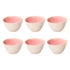 ROSE&TULIPANI - CONCERTO FUZE ROSA Zestaw 6 małych misek 12 cm