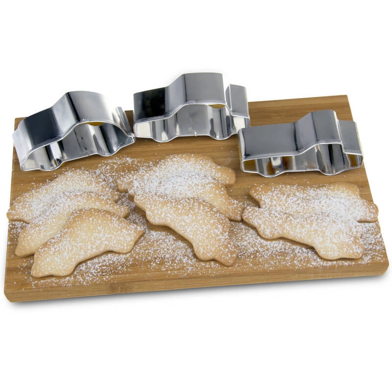 i Genietti - Trzy foremki ze stali nierdzewnej w kształcie samochodów