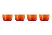Le Creuset - Zestaw 4 mini foremek 100 ml Płomienny