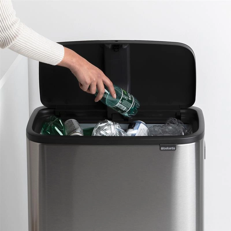 Brabantia - Kosz na śmieci Touch Bin BO 60l stal matowa