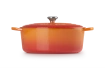 Le Creuset - brytfanna żeliwna emaliowana Signature owalna 33 cm 7,5 l płomienna
