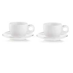 Guzzini - zestaw 2 CAPPUCCINO CUPS WITH SAUCERS