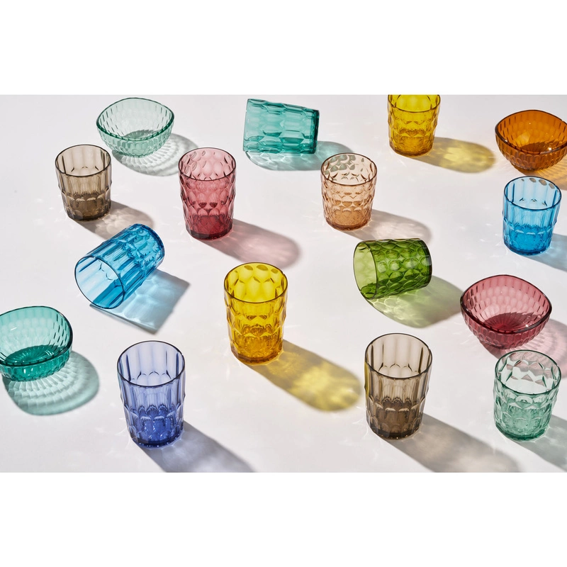 Guzzini - Wysoka szklanka wzór 1 - fiołkoworóżowy