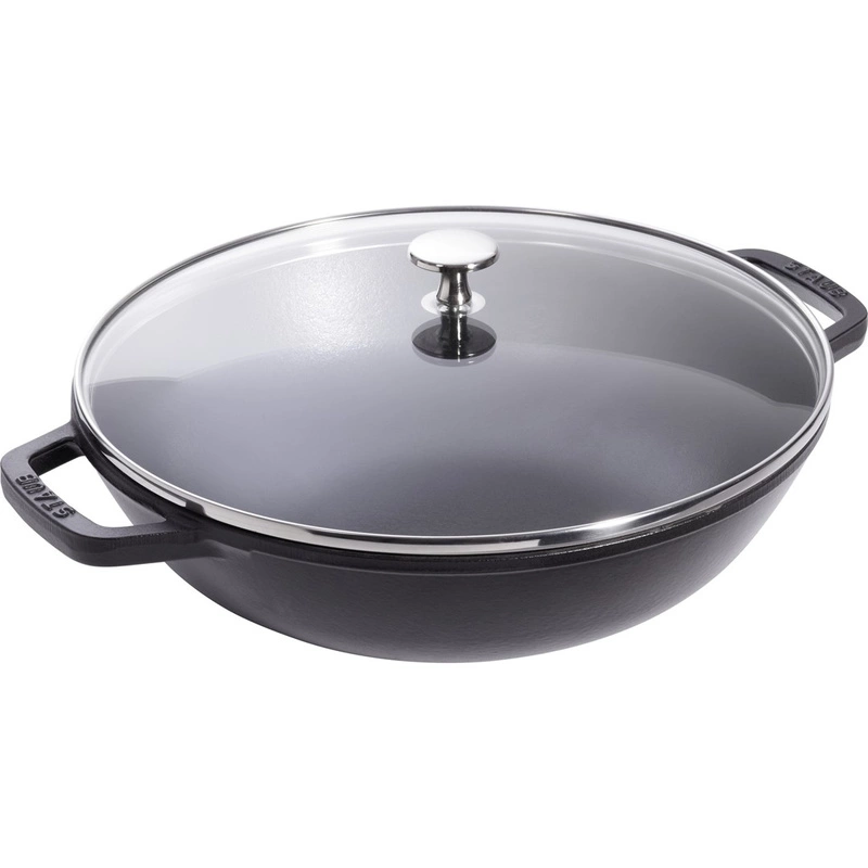 Staub -  żeliwny wok czarny 30 cm