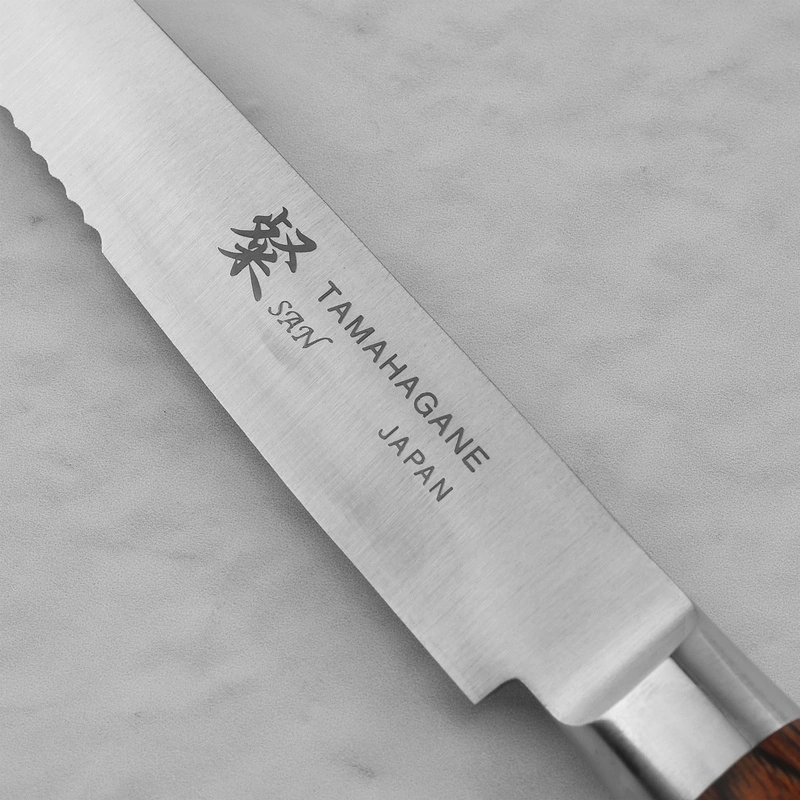 Tamahagane - San Brown VG-5 Nóż do steków 12,5 cm