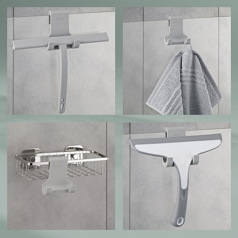 Kela - Wieszak silikonowy uniwersalny szary Tim