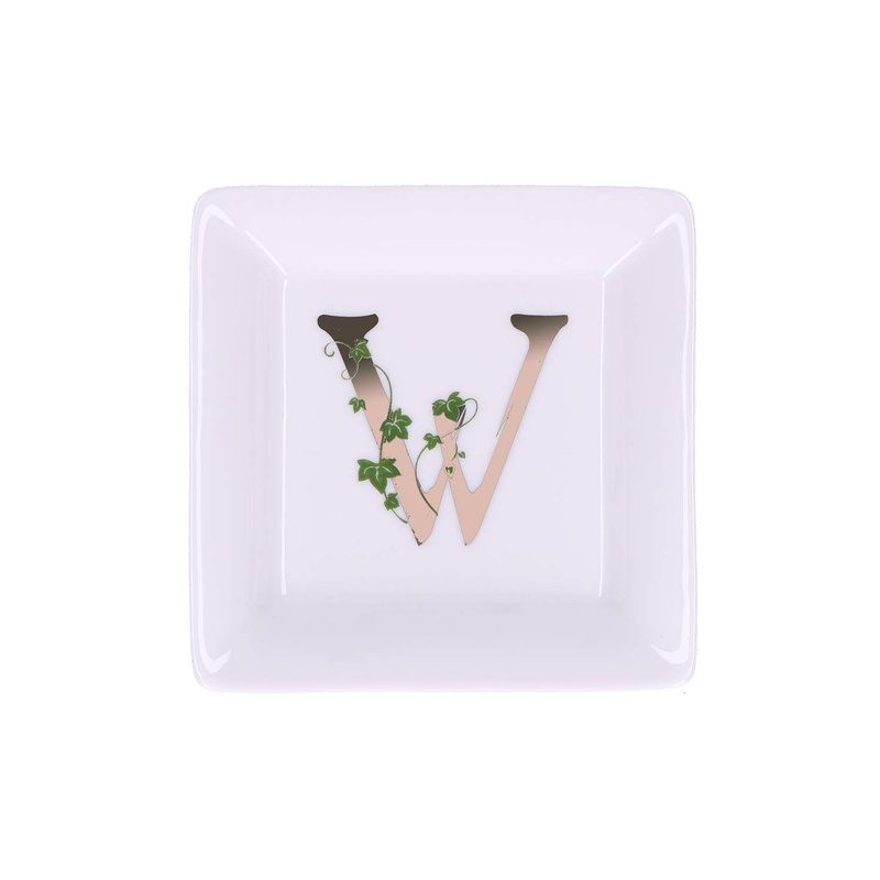 La Porcellana Bianca - talerzyk kwadratowy 10 cm, Wzór W Adorato