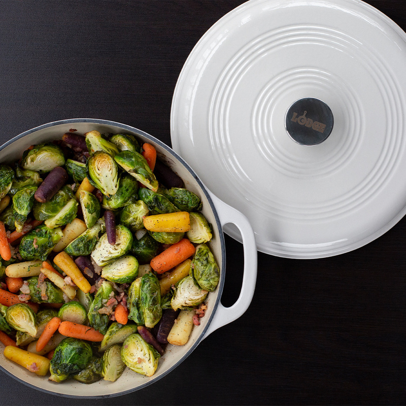 Lodge - Garnek żeliwny emaliowany 7L Oyster